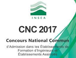 Candidats convoqués au CNC 2017 Concours national commun